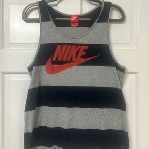 Nike Gray and Black Tank Top